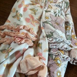 Girls Bamboo Footie Onesie Bundle